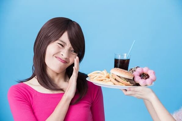 Refusal of the harmful diet