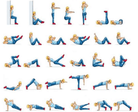 Exercises losing weight at home